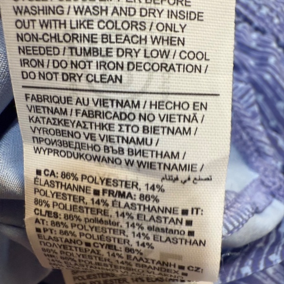 Athleta Girls Play More Romper, Blue Wave, Sleeveless Size XL (14), Summer - Picture 16 of 16